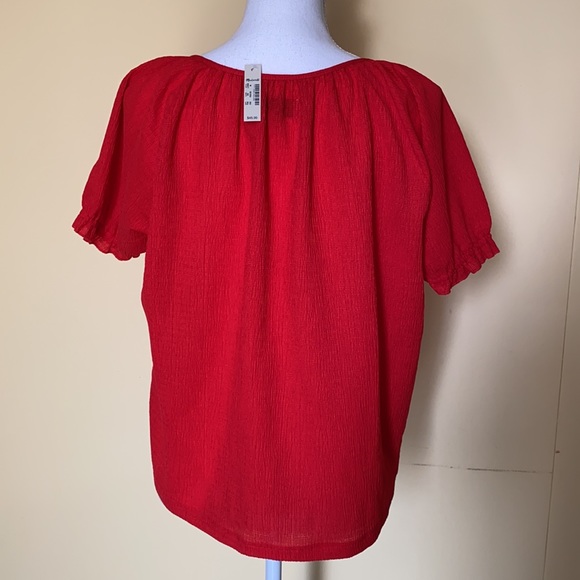 Madewell Texture & Thread Peasant Top size M - Picture 10 of 16